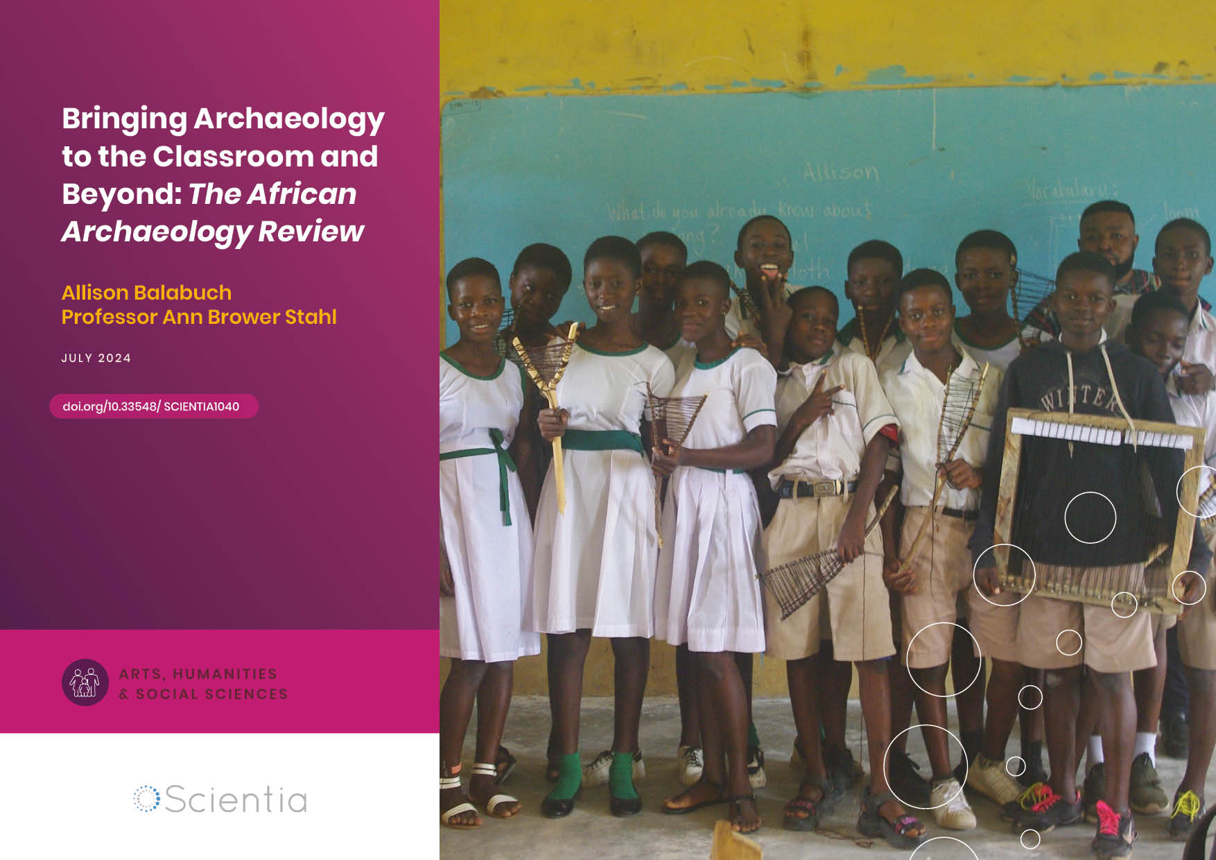 Allison Balabuch – Professor Ann Brower Stahl | Bringing Archaeology to the Classroom and Beyond: The African Archaeology Review