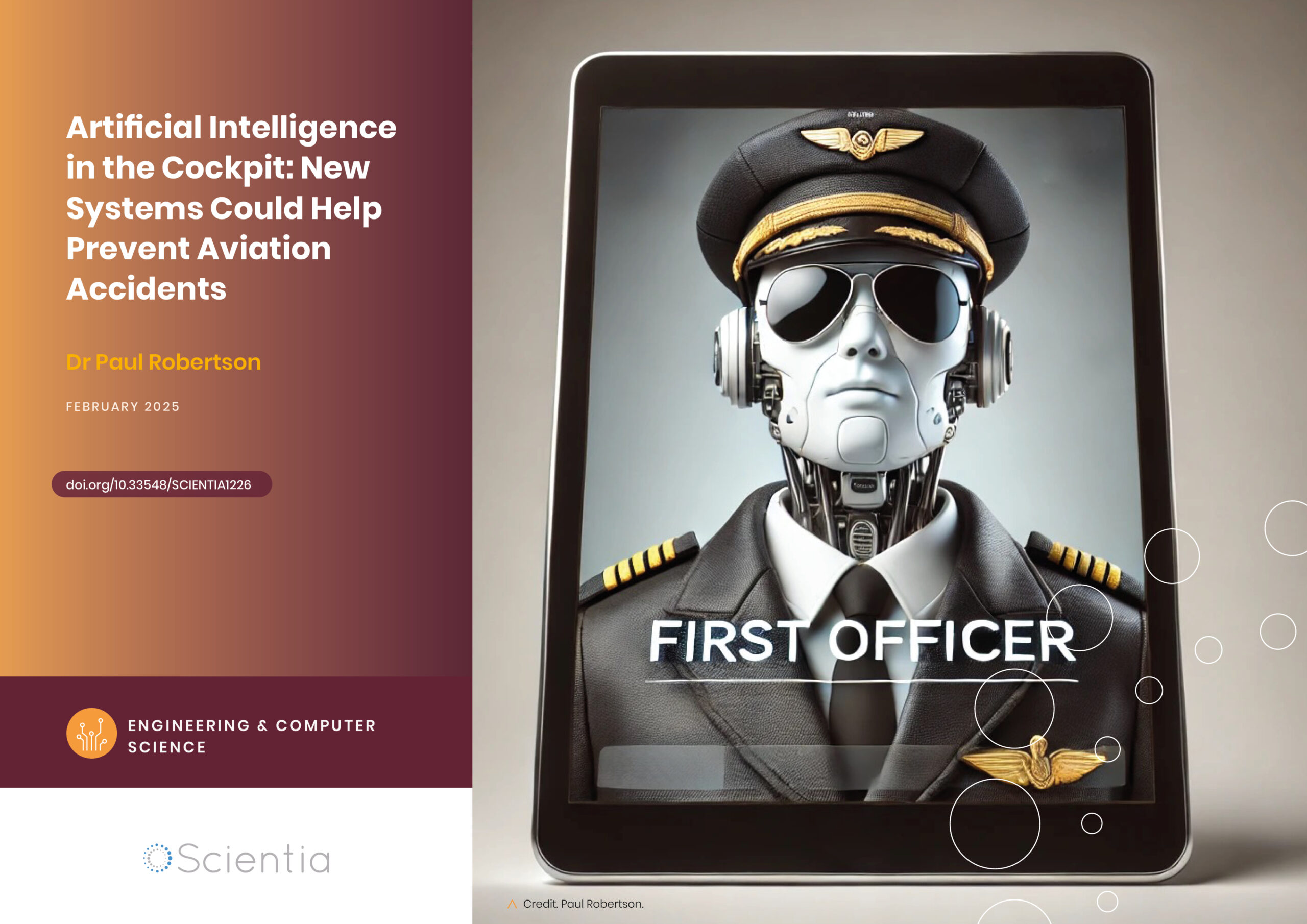 Dr Paul Robertson | Artificial Intelligence in the Cockpit: New Systems Could Help Prevent Aviation Accidents