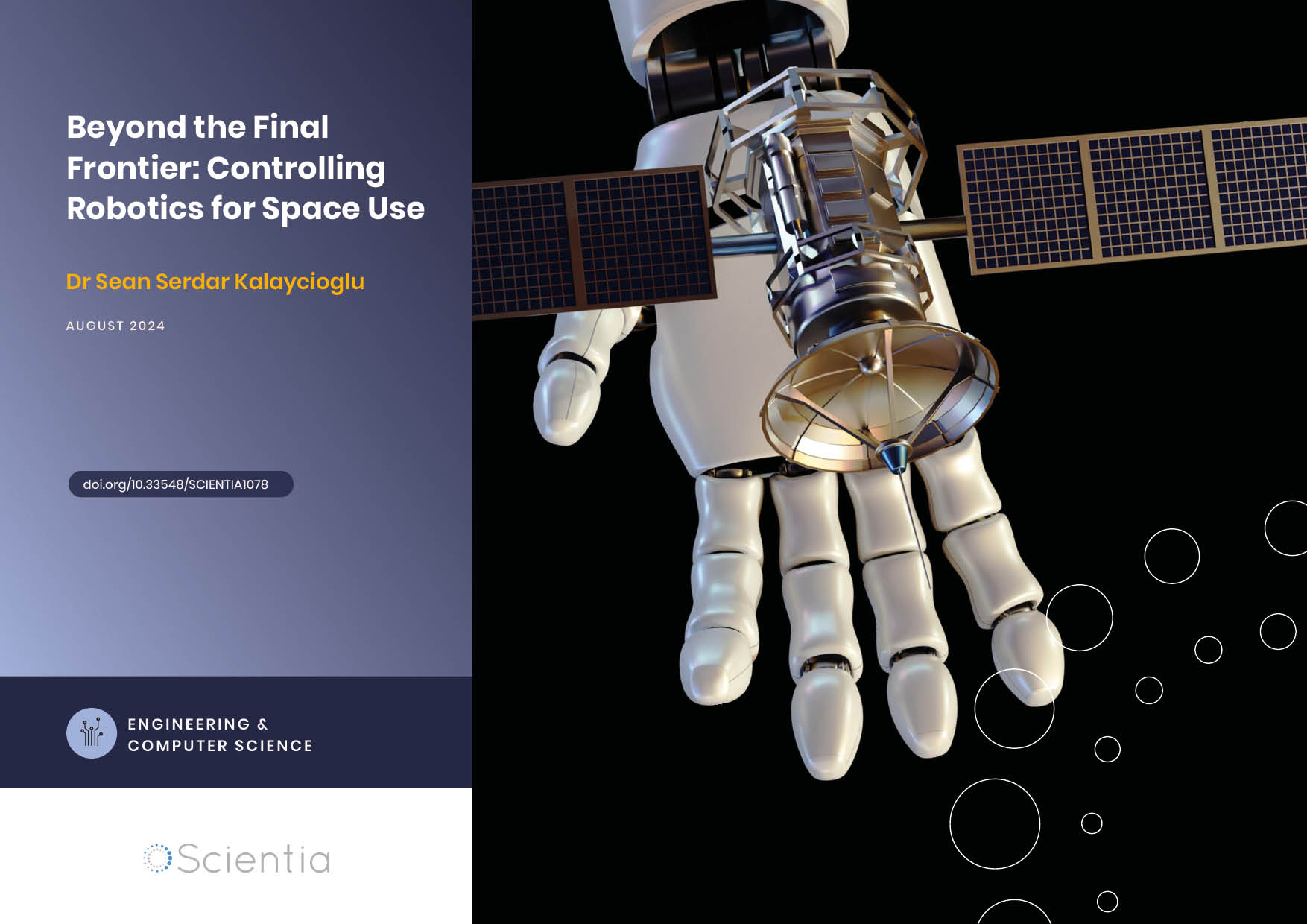 Dr Sean Kalaycioglu | Beyond the Final Frontier: Controlling Robotics for Space Use