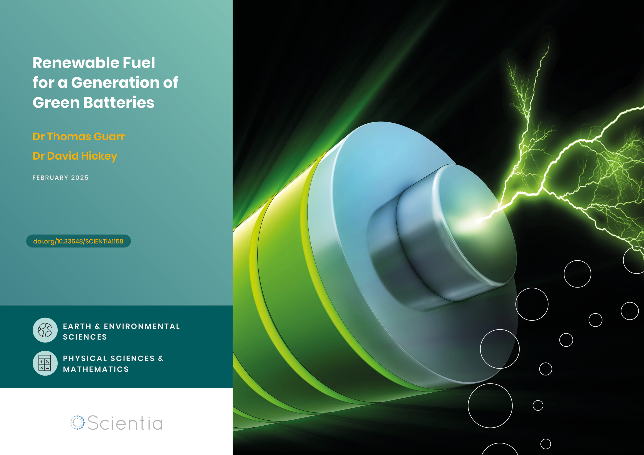 Renewable Fuel for a Generation of Green Batteries