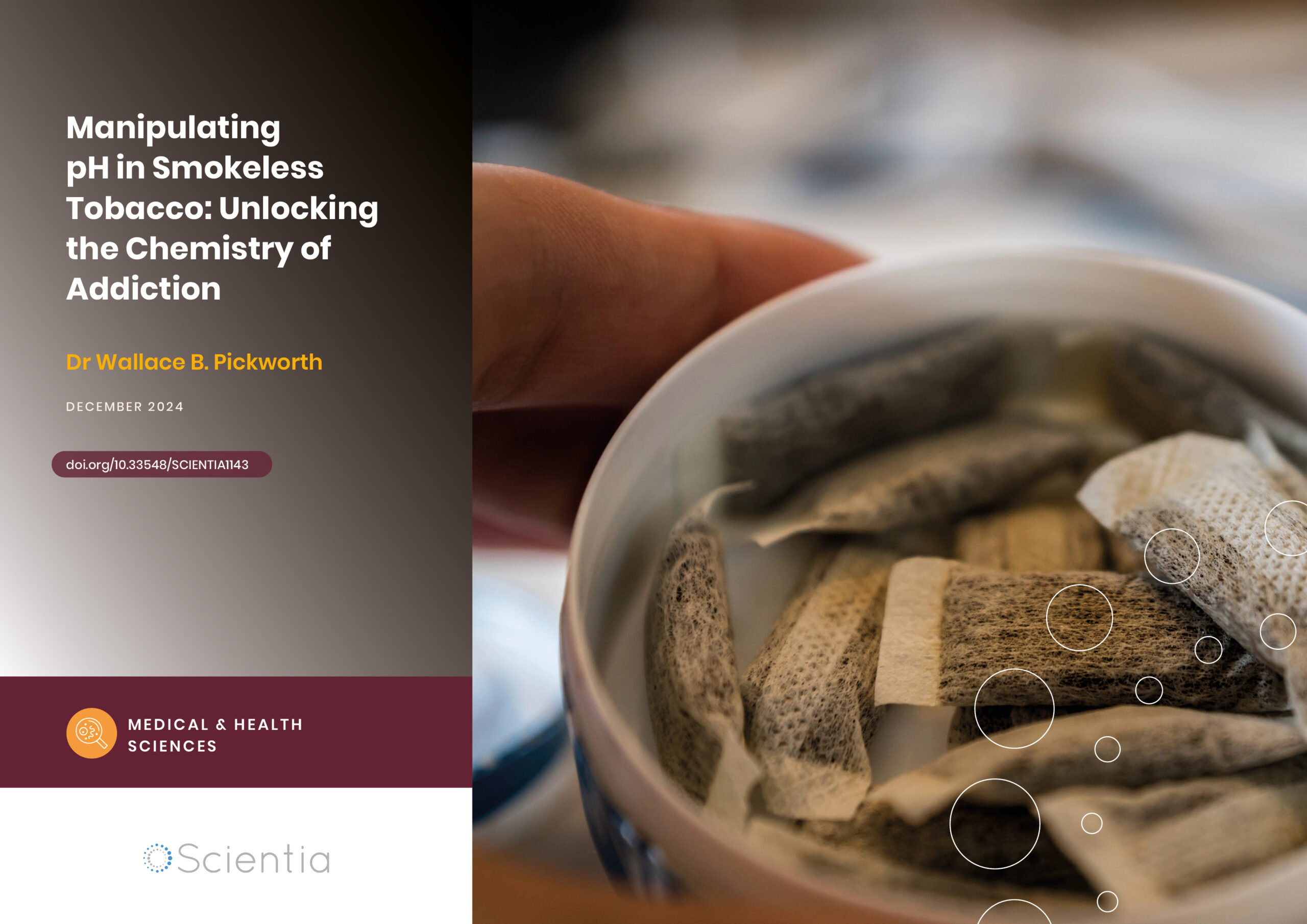 Dr Wallace Pickworth | Manipulating pH in Smokeless Tobacco: Unlocking the Chemistry of Addiction